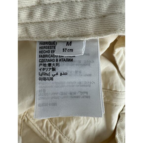 Balenciaga Baseball Cap Ivory Cotton Fabric - Picture 8 of 9